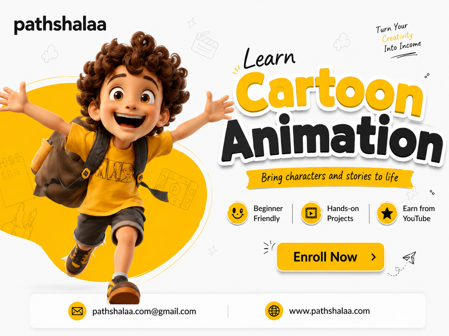 Mobile Cartoon Animation & YouTube Income Masterclass